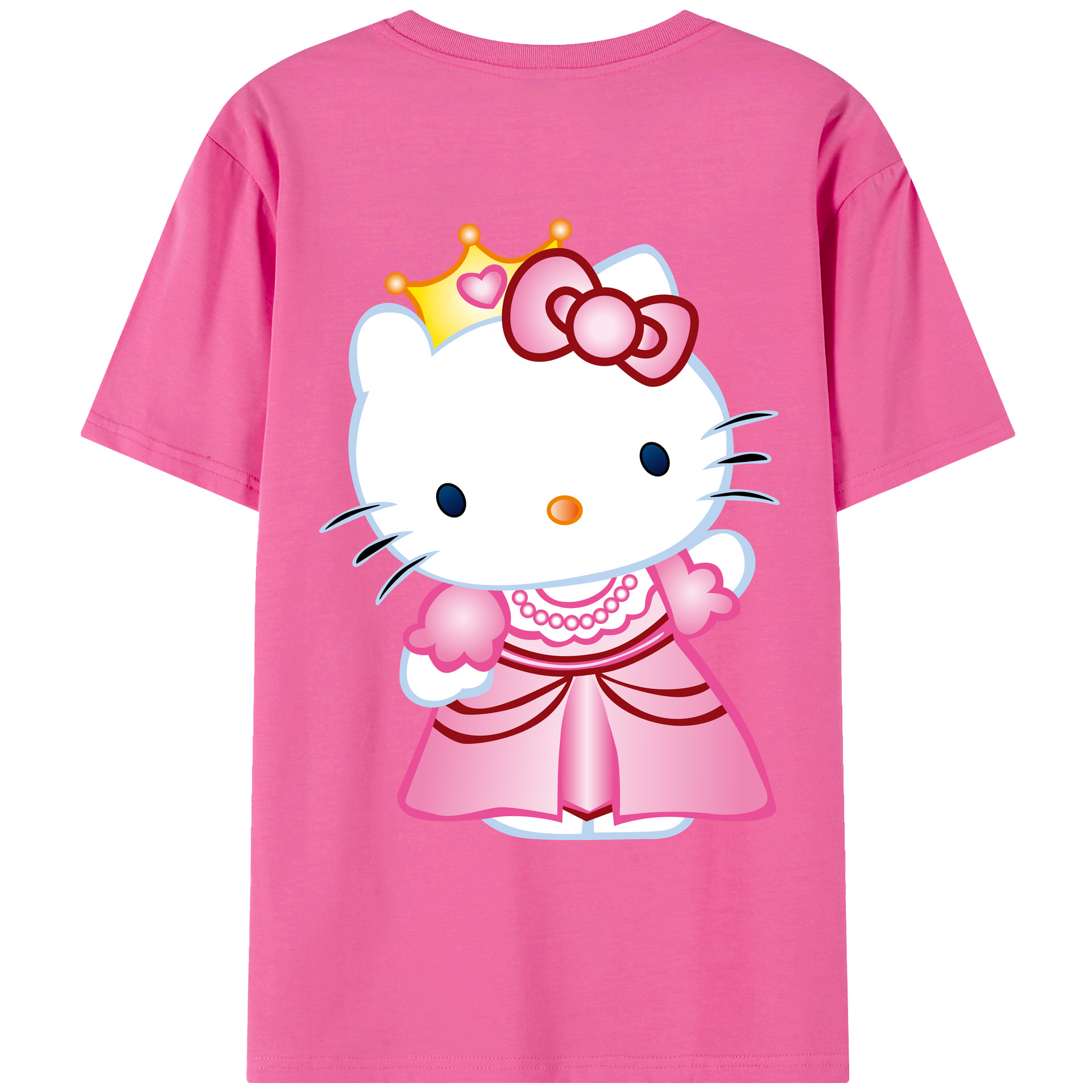 （画像用） Hello Kitty ハローキティ レディース半袖Tシャツ(バックプリント)